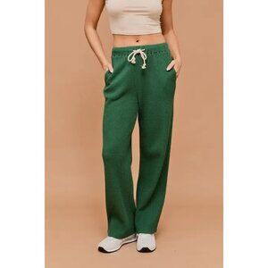 Waffle Wide Leg Pants